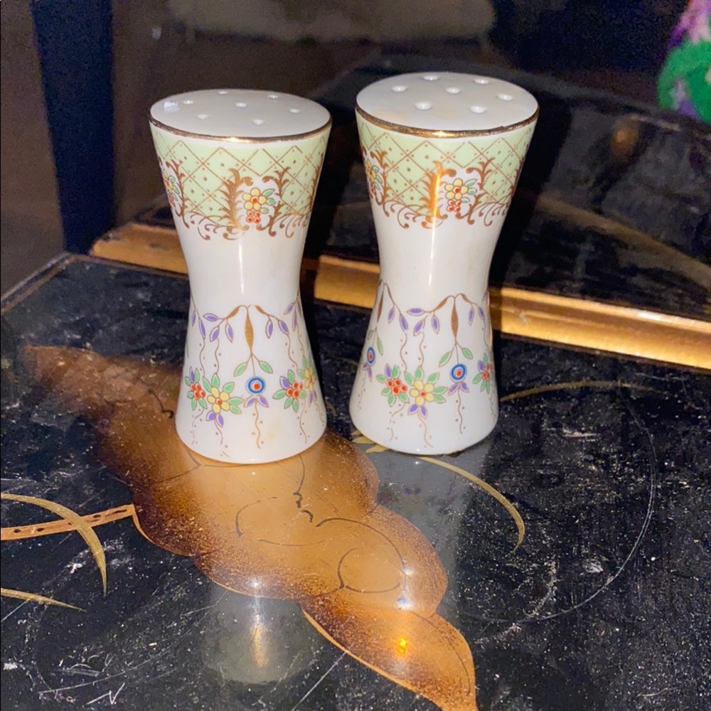 Floral Ceramic Salt and Pepper Shakers